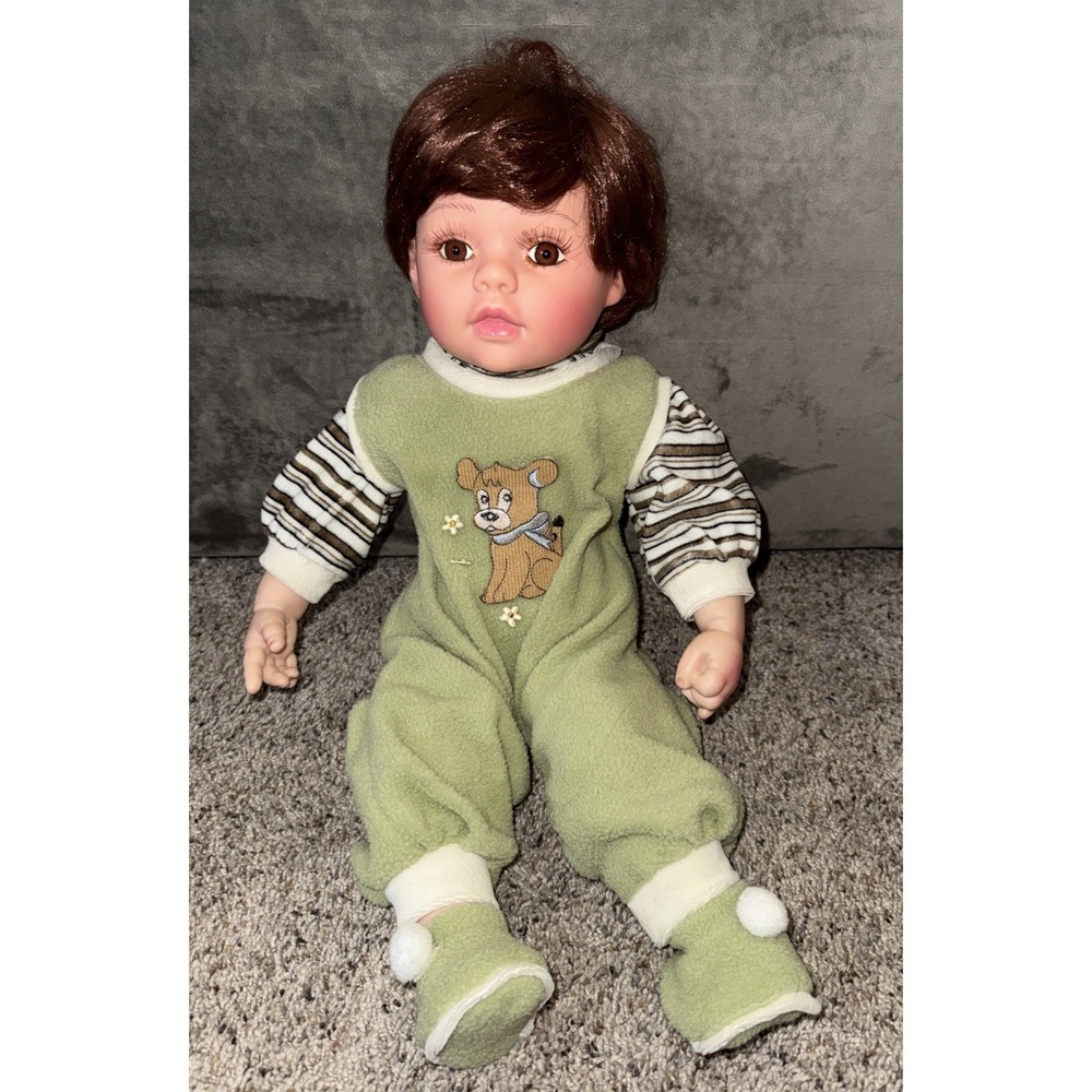 Duck House Heirloom Boy Doll 473/5000 21" Vinyl Baby Brown‎ Hair Limited Edition